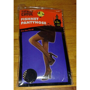 VTG TOTALLY GHOUL NYLON FISHNET PANTYHOSE NEW IN PACKAGE COSTUME PARTY HALLOWEEN